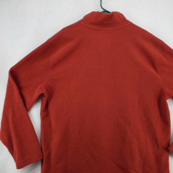 St John's Bay Shirt Men's Long Sleeve1/4 Zip Pullover Polyester Blend Red XL - Picture 9 of 11